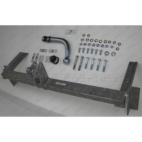 H011A GALIA Полностью оцинкованный фаркоп на Honda Civic седан 1995-1999. Тип шара: A. Невидимый вырез бампера. Нагрузки: 1200/50 кг, масса фаркопа 15,25 кг