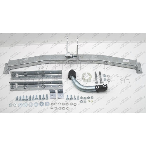H062A GALIA Полностью оцинкованный фаркоп на Honda FR-V 2004-2009. Тип шара: A. Невидимый вырез бампера. Нагрузки: 1500/90 кг, масса фаркопа 15,82 кг