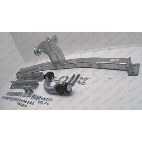 H062A GALIA Полностью оцинкованный фаркоп на Honda FR-V 2004-2009. Тип шара: A. Невидимый вырез бампера. Нагрузки: 1500/90 кг, масса фаркопа 15,82 кг