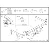 H078C GALIA Полностью оцинкованный фаркоп на Honda Accord седан/универсал 2008-2012. Тип шара: C (горизонтальный съемный). Невидимый вырез бампера. Нагрузки: 1700/75 кг, масса фаркопа 16,27 кг