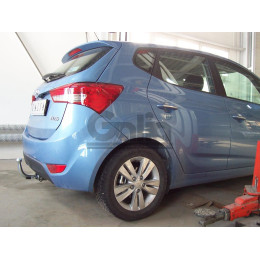 H084A GALIA Полностью оцинкованный фаркоп на Hyundai ix20 2010-2019. Тип шара: A. Невидимый вырез бампера. Нагрузки: 1300/75 кг, масса фаркопа 13,62 кг