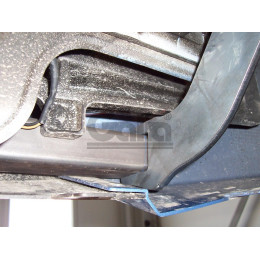 H084A GALIA Полностью оцинкованный фаркоп на Hyundai ix20 2010-2019. Тип шара: A. Невидимый вырез бампера. Нагрузки: 1300/75 кг, масса фаркопа 13,62 кг