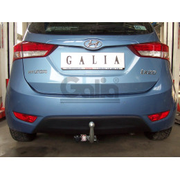 H084A GALIA Полностью оцинкованный фаркоп на Hyundai ix20 2010-2019. Тип шара: A. Невидимый вырез бампера. Нагрузки: 1300/75 кг, масса фаркопа 13,62 кг