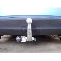 H084A GALIA Полностью оцинкованный фаркоп на Hyundai ix20 2010-2019. Тип шара: A. Невидимый вырез бампера. Нагрузки: 1300/75 кг, масса фаркопа 13,62 кг