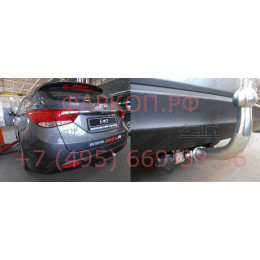 H085A GALIA Полностью оцинкованный фаркоп на Hyundai i40 седан/универсал 2012-2019. Тип шара: A. Без выреза бампера. Нагрузки: 1800/85 кг, масса фаркопа 15,22 кг
