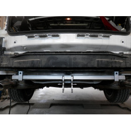 H085A GALIA Полностью оцинкованный фаркоп на Hyundai i40 седан/универсал 2012-2019. Тип шара: A. Без выреза бампера. Нагрузки: 1800/85 кг, масса фаркопа 15,22 кг