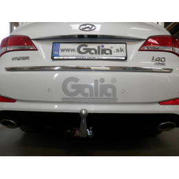 H085A GALIA Полностью оцинкованный фаркоп на Hyundai i40 седан/универсал 2012-2019. Тип шара: A. Без выреза бампера. Нагрузки: 1800/85 кг, масса фаркопа 15,22 кг
