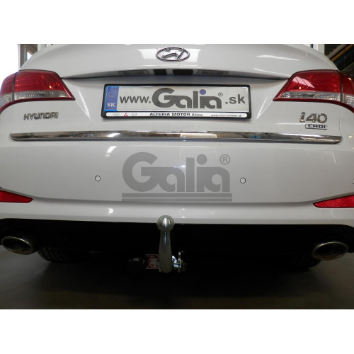H085A GALIA Полностью оцинкованный фаркоп на Hyundai i40 седан/универсал 2012-2019. Тип шара: A. Без выреза бампера. Нагрузки: 1800/85 кг, масса фаркопа 15,22 кг
