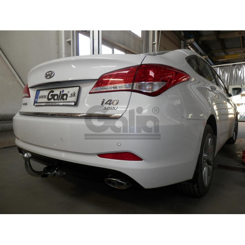 H085A GALIA Полностью оцинкованный фаркоп на Hyundai i40 седан/универсал 2012-2019. Тип шара: A. Без выреза бампера. Нагрузки: 1800/85 кг, масса фаркопа 15,22 кг