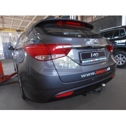 H085A GALIA Полностью оцинкованный фаркоп на Hyundai i40 седан/универсал 2012-2019. Тип шара: A. Без выреза бампера. Нагрузки: 1800/85 кг, масса фаркопа 15,22 кг