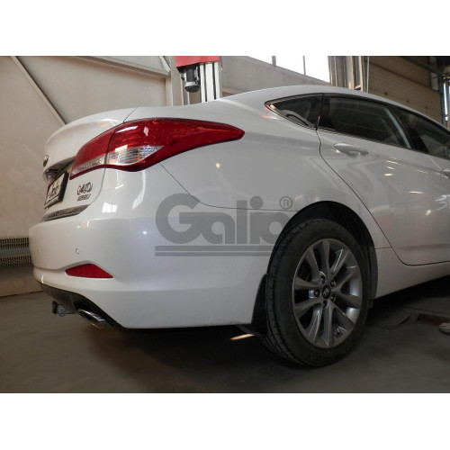 H085A GALIA Полностью оцинкованный фаркоп на Hyundai i40 седан/универсал 2012-2019. Тип шара: A. Без выреза бампера. Нагрузки: 1800/85 кг, масса фаркопа 15,22 кг