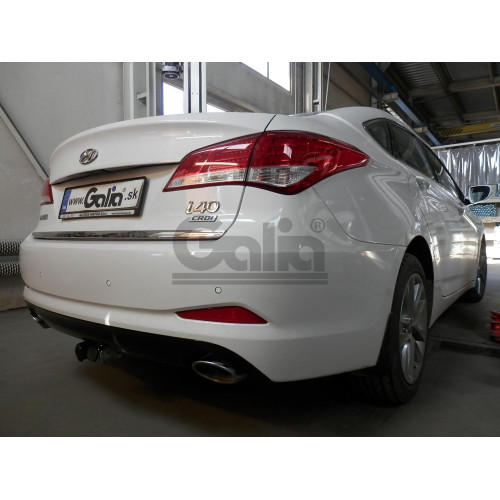 H085A GALIA Полностью оцинкованный фаркоп на Hyundai i40 седан/универсал 2012-2019. Тип шара: A. Без выреза бампера. Нагрузки: 1800/85 кг, масса фаркопа 15,22 кг