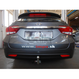 H085A GALIA Полностью оцинкованный фаркоп на Hyundai i40 седан/универсал 2012-2019. Тип шара: A. Без выреза бампера. Нагрузки: 1800/85 кг, масса фаркопа 15,22 кг