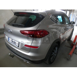 H103C GALIA Полностью оцинкованный фаркоп на Hyundai Tucson рестайл 2018-2021. Тип шара: C (горизонтальный съемный). Установка без выреза бампера. Нагрузки: 2