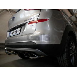 H103C GALIA Полностью оцинкованный фаркоп на Hyundai Tucson рестайл 2018-2021. Тип шара: C (горизонтальный съемный). Установка без выреза бампера. Нагрузки: 2