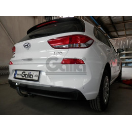 H106A GALIA Полностью оцинкованный фаркоп на Hyundai i30 хетчбек 3/5 дверей, в т.ч. AdBlue 2018-. Тип шара: A. Установка без выреза бампера. Нагрузки: 1600/85 кг, ма