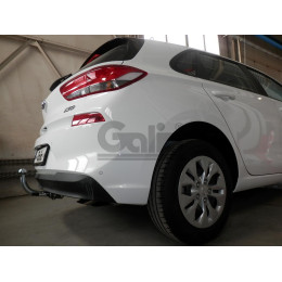H106A GALIA Полностью оцинкованный фаркоп на Hyundai i30 хетчбек 3/5 дверей, в т.ч. AdBlue 2018-. Тип шара: A. Установка без выреза бампера. Нагрузки: 1600/85 кг, ма