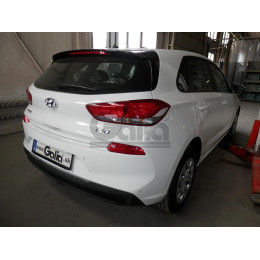 H106A GALIA Полностью оцинкованный фаркоп на Hyundai i30 хетчбек 3/5 дверей, в т.ч. AdBlue 2018-. Тип шара: A. Установка без выреза бампера. Нагрузки: 1600/85 кг, ма