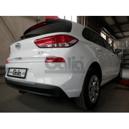 H106A GALIA Полностью оцинкованный фаркоп на Hyundai i30 хетчбек 3/5 дверей, в т.ч. AdBlue 2018-. Тип шара: A. Установка без выреза бампера. Нагрузки: 1600/85 кг, ма
