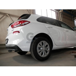 H106A GALIA Полностью оцинкованный фаркоп на Hyundai i30 хетчбек 3/5 дверей, в т.ч. AdBlue 2018-. Тип шара: A. Установка без выреза бампера. Нагрузки: 1600/85 кг, ма