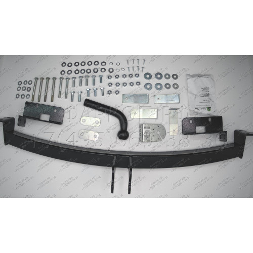 H215-A Лидер-плюс ТСУ для Hyundai Santa Fe FE (CM) 2006-2012, Kia Sorento XM 2009-2012. Требуется подрезка бампера. Нагрузки: 1300/75 кг, масса фаркопа 19,3 кг (без электрики в комплекте)