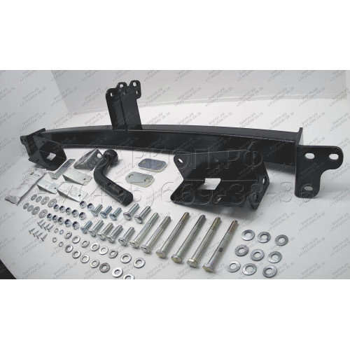 H215-A Лидер-плюс ТСУ для Hyundai Santa Fe FE (CM) 2006-2012, Kia Sorento XM 2009-2012. Требуется подрезка бампера. Нагрузки: 1300/75 кг, масса фаркопа 19,3 кг (без электрики в комплекте)