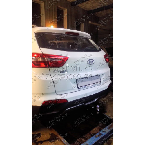 FA 0180-E Бизон Фаркоп на Hyundai Creta 2016-2021, 2021-2022, Solaris HC 2024- без подрезки бампера. Тип шара: E (легкосъемный шар под квадрат). Нагрузки: 2300/120 кг. Не комплектуется электрикой
