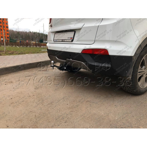 FA 0180-E Бизон Фаркоп на Hyundai Creta 2016-2021, 2021-2022, Solaris HC 2024- без подрезки бампера. Тип шара: E (легкосъемный шар под квадрат). Нагрузки: 2300/120 кг. Не комплектуется электрикой