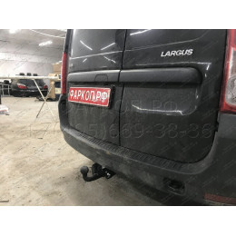 RN 03 AVTOS Фаркоп на Lada Largus 2012-, Dacia Logan универсал 2007-2014 без подрезки бампера. Тип шара: A. Нагрузки: 1300/75 кг, масса фаркопа 20 кг (без электрики в комп
