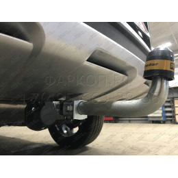 99002-A MOTODOR Фаркоп с оцинкованным шаром на CheryExeed TXL 2020-2021 без выреза в бампере. Тип шара: A. Нагрузки: 1500/75 кг, масса фаркопа 18,6 кг (без электрики в 