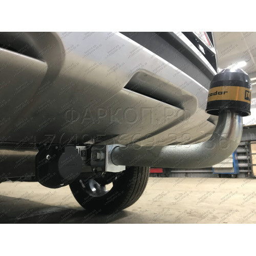 99002-A MOTODOR Фаркоп с оцинкованным шаром на CheryExeed TXL 2020-2021 без выреза в бампере. Тип шара: A. Нагрузки: 1500/75 кг, масса фаркопа 18,6 кг (без электрики в комплекте)
