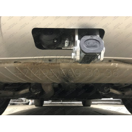 A050C GALIA Полностью оцинкованный фаркоп на Audi Q5 2017-2024, Audi Q5 Sportback 2021-2024. Подрозетник убирается за бампер. Тип шара: C (горизонтальный съемный). Нев