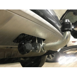 A050C GALIA Полностью оцинкованный фаркоп на Audi Q5 2017-2024, Audi Q5 Sportback 2021-2024. Подрозетник убирается за бампер. Тип шара: C (горизонтальный съемный). Нев