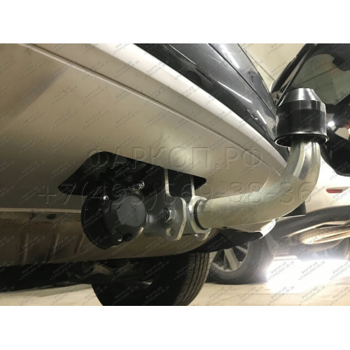A050C GALIA Полностью оцинкованный фаркоп на Audi Q5 2017-2024, Audi Q5 Sportback 2021-2024. Подрозетник убирается за бампер. Тип шара: C (горизонтальный съемный). Невидимый вырез бампера. Нагрузки: 2450/100 кг, масса фаркопа 16,07 кг