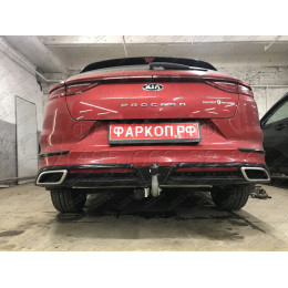 K047A GALIA Полностью оцинкованный фаркоп на Kia ProCeed 2018-. Тип шара: A. Установка без снятия и выреза бампера. Нагрузки: 1600/85 кг, масса фаркопа 14,82 кг