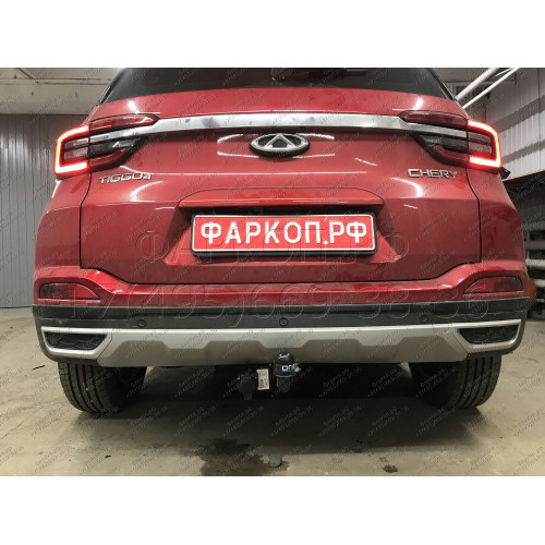 7613-A ORIS Фаркоп на Chery Tiggo 4 2019-2023, Chery Tiggo 4 Pro 2022-. Необходим невидимый вырез в бампере. Тип шара: A. Нагрузки: 1200/75 кг, масса фаркопа 17 кг (без электрики в комплекте)
