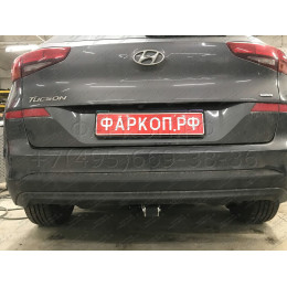 H103C GALIA Полностью оцинкованный фаркоп на Hyundai Tucson рестайл 2018-2021. Тип шара: C (горизонтальный съемный). Установка без выреза бампера. Нагрузки: 2