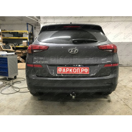 H103C GALIA Полностью оцинкованный фаркоп на Hyundai Tucson рестайл 2018-2021. Тип шара: C (горизонтальный съемный). Установка без выреза бампера. Нагрузки: 2