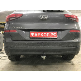 H103C GALIA Полностью оцинкованный фаркоп на Hyundai Tucson рестайл 2018-2021. Тип шара: C (горизонтальный съемный). Установка без выреза бампера. Нагрузки: 2