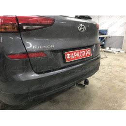 H103C GALIA Полностью оцинкованный фаркоп на Hyundai Tucson рестайл 2018-2021. Тип шара: C (горизонтальный съемный). Установка без выреза бампера. Нагрузки: 2