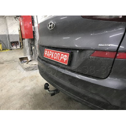 H103C GALIA Полностью оцинкованный фаркоп на Hyundai Tucson рестайл 2018-2021. Тип шара: C (горизонтальный съемный). Установка без выреза бампера. Нагрузки: 2
