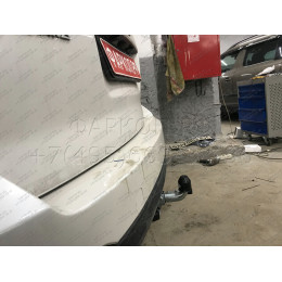 S106C GALIA Полностью оцинкованный фаркоп на Subaru Forester 2013-2018. Тип шара: C (горизонтальный съемный). Невидимый вырез бампера. Нагрузки: 2200/90 кг, масса