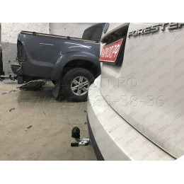 S106C GALIA Полностью оцинкованный фаркоп на Subaru Forester 2013-2018. Тип шара: C (горизонтальный съемный). Невидимый вырез бампера. Нагрузки: 2200/90 кг, масса