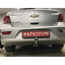 C066A GALIA Полностью оцинкованный фаркоп на Chevrolet Cruze седан/хетчбек 2009-2016. Подрозетник убирается за бампер. Тип шара: A. Невидимый вырез бампера. 