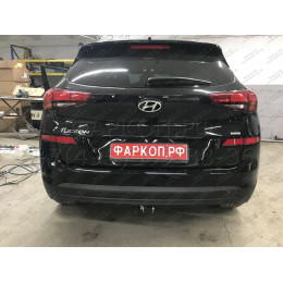 H103C GALIA Полностью оцинкованный фаркоп на Hyundai Tucson рестайл 2018-2021. Тип шара: C (горизонтальный съемный). Установка без выреза бампера. Нагрузки: 2