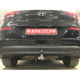H103C GALIA Полностью оцинкованный фаркоп на Hyundai Tucson рестайл 2018-2021. Тип шара: C (горизонтальный съемный). Установка без выреза бампера. Нагрузки: 2