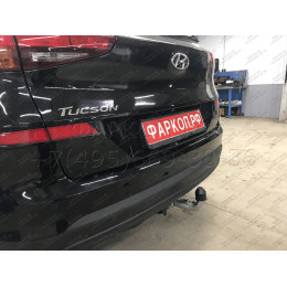 H103C GALIA Полностью оцинкованный фаркоп на Hyundai Tucson рестайл 2018-2021. Тип шара: C (горизонтальный съемный). Установка без выреза бампера. Нагрузки: 2