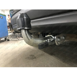 H103C GALIA Полностью оцинкованный фаркоп на Hyundai Tucson рестайл 2018-2021. Тип шара: C (горизонтальный съемный). Установка без выреза бампера. Нагрузки: 2