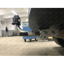 H103C GALIA Полностью оцинкованный фаркоп на Hyundai Tucson рестайл 2018-2021. Тип шара: C (горизонтальный съемный). Установка без выреза бампера. Нагрузки: 2