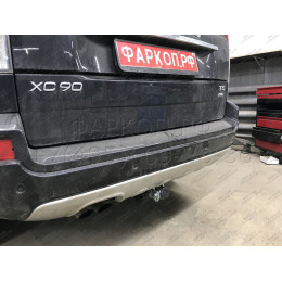V057C GALIA Полностью оцинкованный фаркоп на Volvo XC90 2003-2015. Подрозетник убирается за бампер. Тип шара: C (горизонтальный съемный). Невидимый вырез б